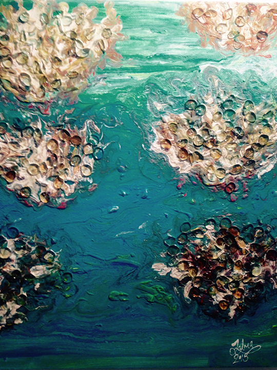 <b>Glass Lilies</b><br>Acrylic on canvas